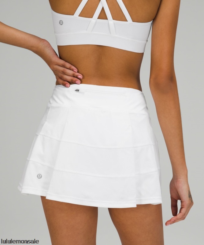 Lululemon Damen DELULU379 | Lululemon Deutschland Weißer Pace Rivale Rock Mit Mittlerer Leibhöhe